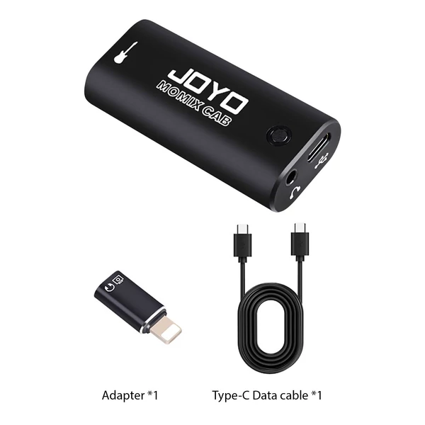 JOYO gitár audio interfész hordozható mini rögzítő hangkártya könnyű, Type-C és konverziós adapterrel
