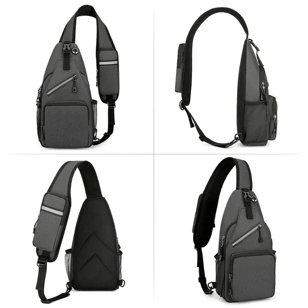Sling Bag Crossbody Fanny Packs válltáska túrázáshoz - Sötét kék