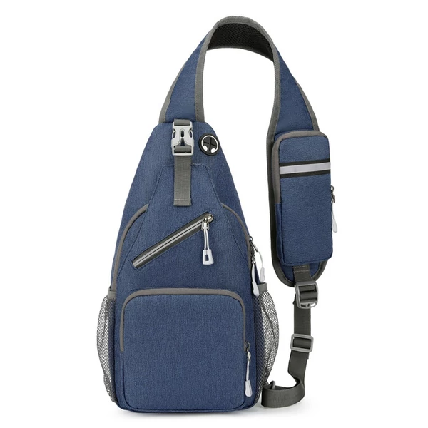 Sling Bag Crossbody Fanny Packs válltáska túrázáshoz - Sötét kék