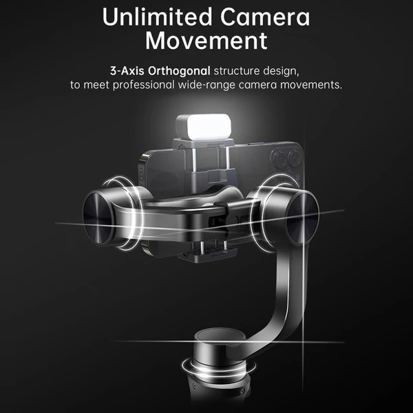 hohem 2024 iSteady Mobile+ 3 tengelyes karmantyú stabilizátor okostelefonhoz (mágneses töltőfénnyel)