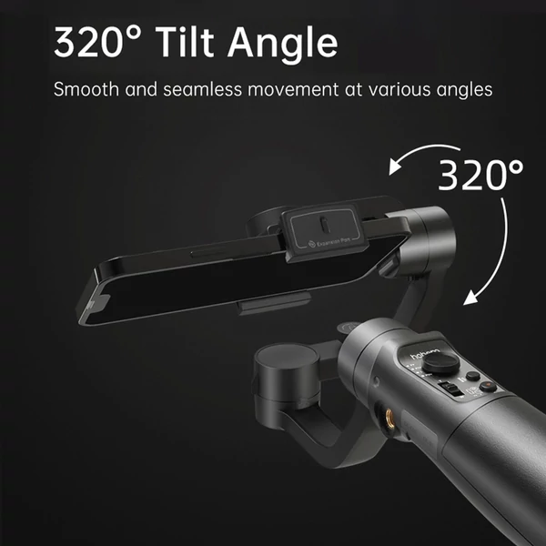 hohem 2024 iSteady Mobile+ 3 tengelyes karmantyú stabilizátor okostelefonhoz (mágneses töltőfénnyel)