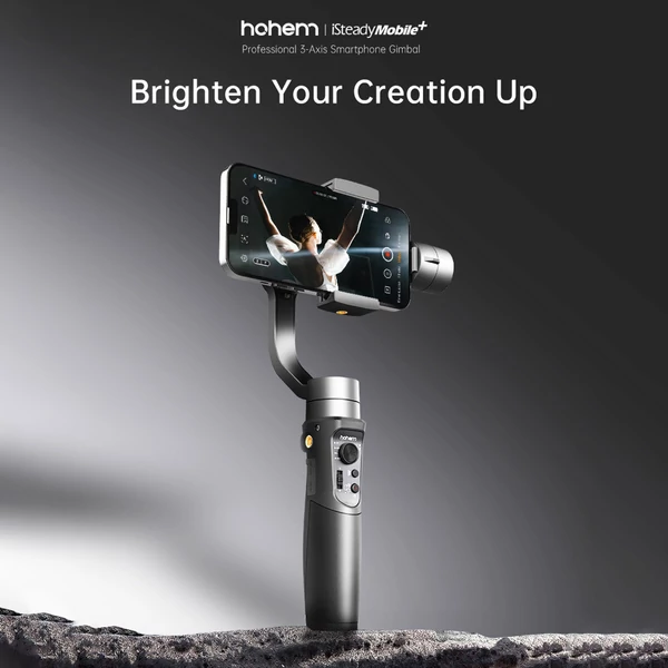 hohem 2024 iSteady Mobile+ 3 tengelyes karmantyú stabilizátor okostelefonhoz (mágneses töltőfény nélkül)