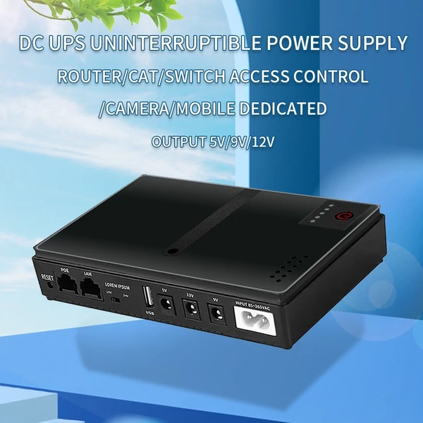 5V 9V 12V Router Optikai Switch Access Control Kamera Mobiltelefon Felügyelet Egyenáramú UPS Szünetmentes tápforrás