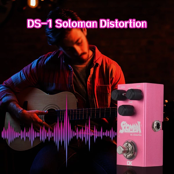 DK Soloman Distortion pedál elektromos gitár effektus pedál