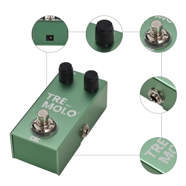 DK Guitar Tremolo pedál Elektromos gitáreffektus pedál TR-1