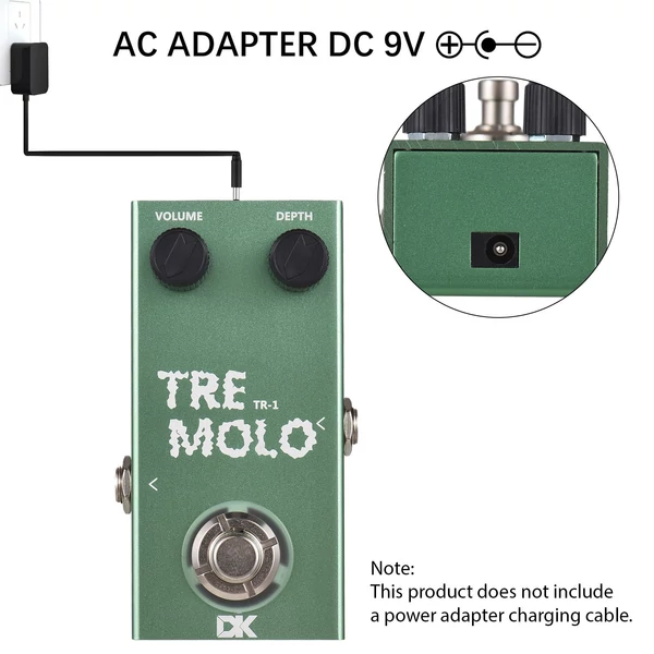 DK Guitar Tremolo pedál Elektromos gitáreffektus pedál TR-1