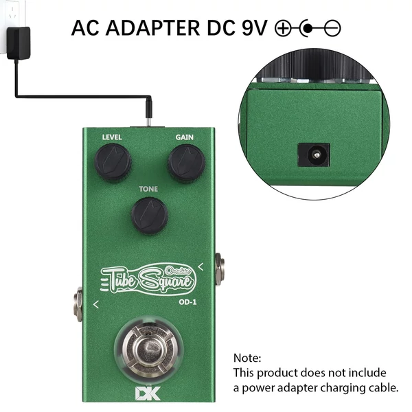 DK Guitar Overdrive pedál elektromos gitáreffektus pedál OD-1