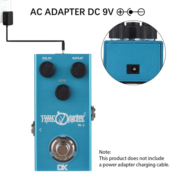 DK Guitar Delay pedál Elektromos gitáreffektus pedál DL-1