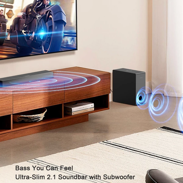 Ultimea Nova S40 Soundbar TV-hez mélynyomó Deep Bass Surround hangrendszerrel