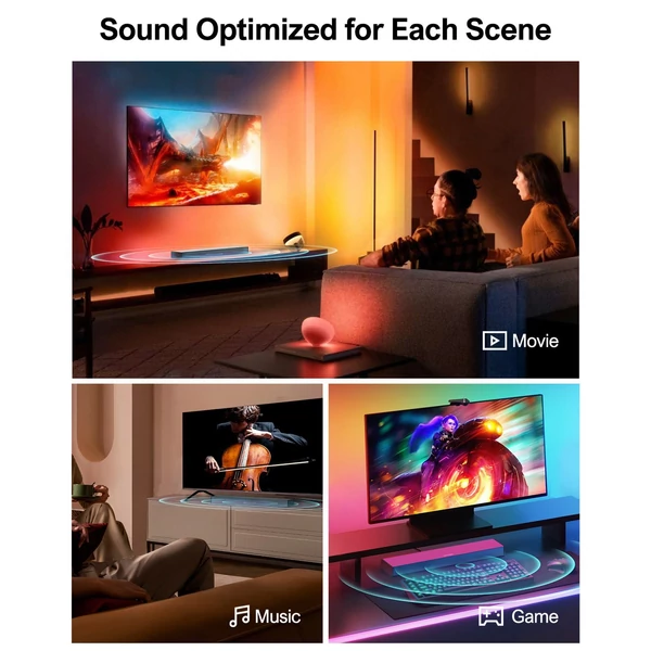 Ultimea Nova S40 Soundbar TV-hez mélynyomó Deep Bass Surround hangrendszerrel