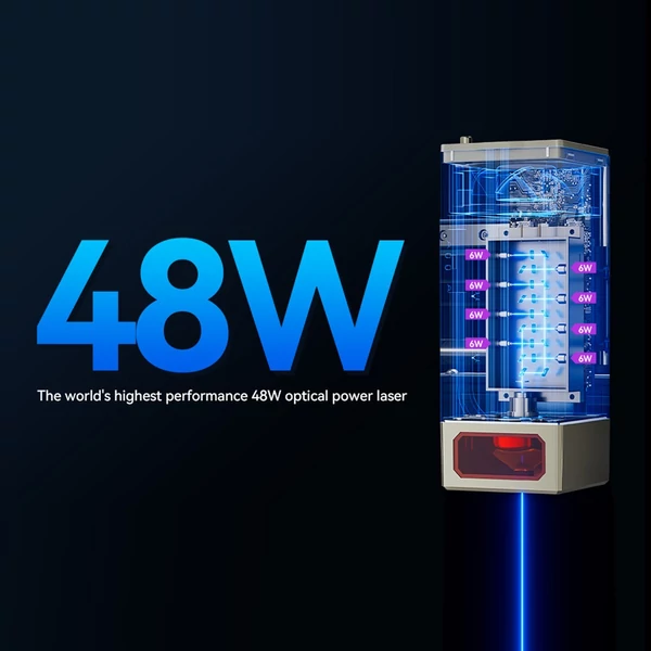 Atomstack S40 Max 40 W lézergravírozó kettős levegő segédszivattyúval és 400x400 mm-es méhsejt munkaasztallal
