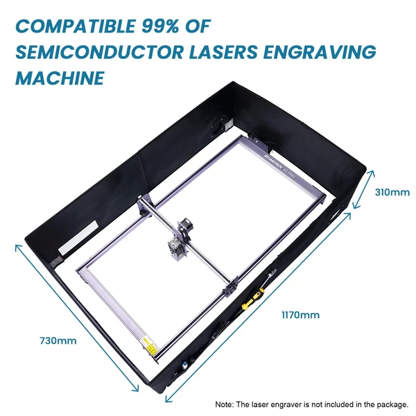 Atomstack S40 Pro 40 W lézergravírozó kettős levegő segédszivattyúval és FB2 Plus védődobozzal, 36000 mm/perc ultra nagy sebességgel