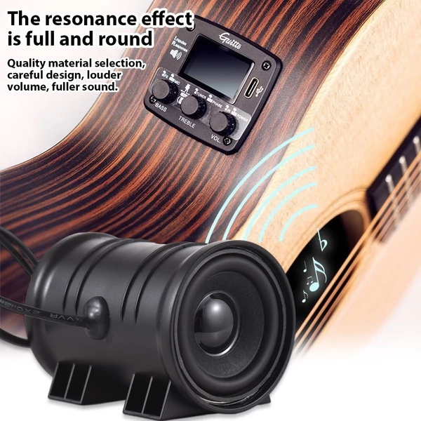 GUITTO GGP-04 akusztikus gitár IR vibrációs hangszedő LCD kijelzővel