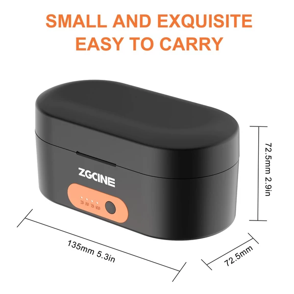 ZGCINE ZG-R30 töltőtok doboz Rode Wireless GO I II mikrofonhoz 3400 mAh akkumulátorral
