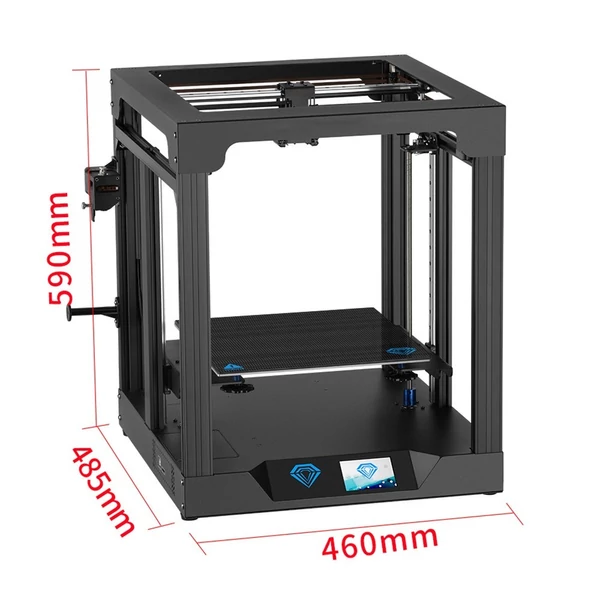 TWOTREES SP-5 3D nyomtató 200 mm/s sebességű nyomtatás kettős meghajtó extruderrel 300x300x330mm nyomtatási méret