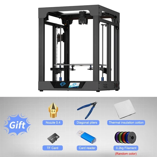 TWOTREES SP-5 3D nyomtató 200 mm/s sebességű nyomtatás kettős meghajtó extruderrel 300x300x330mm nyomtatási méret