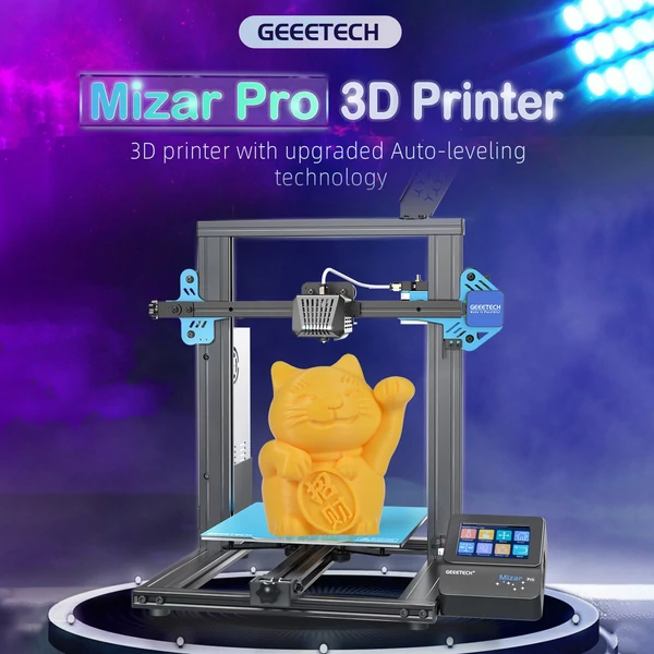 Geeetech Mizar Pro 3D nyomtató kézi és automatikus szintező rendszerrel 32 bites MCU FDM