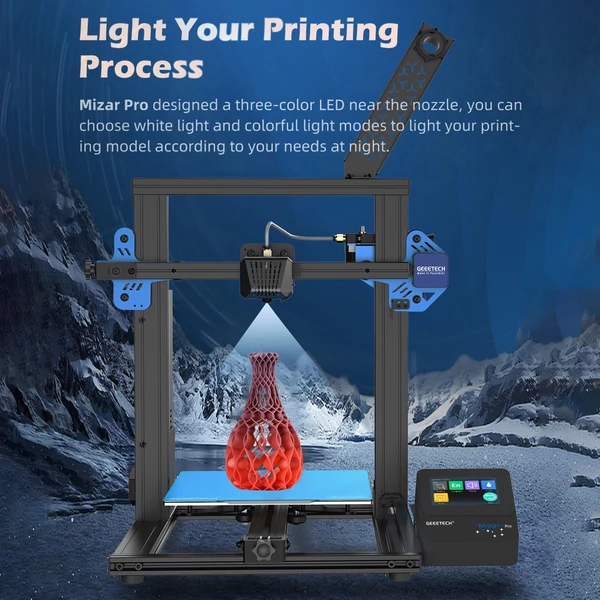 Geeetech Mizar Pro 3D nyomtató kézi és automatikus szintező rendszerrel 32 bites MCU FDM