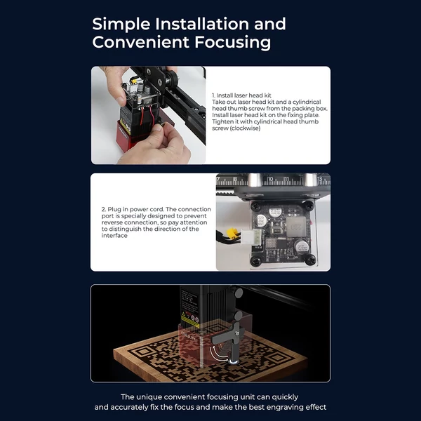 Creality Ender-3 S1 CV-lézer modul 24V 5W lézerfej