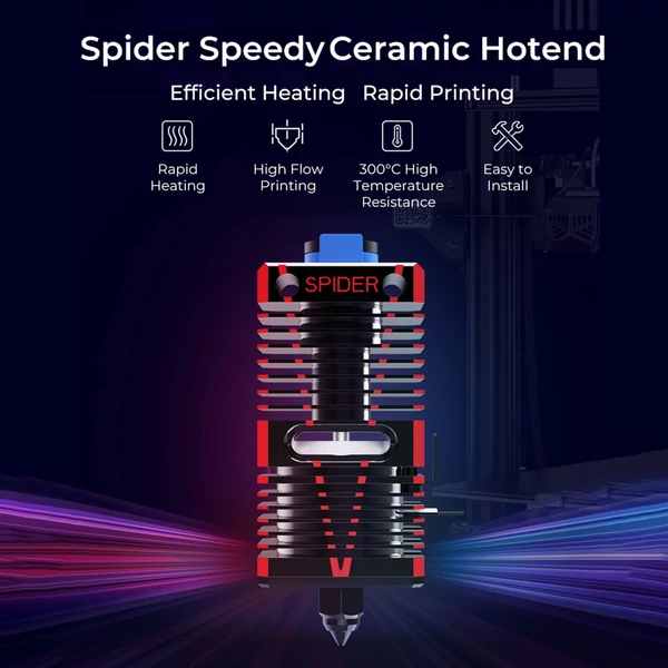 Creality 3D nyomtató-tartozék Spider Speedy Kerámia Hotend Gyorsan felmelegszik