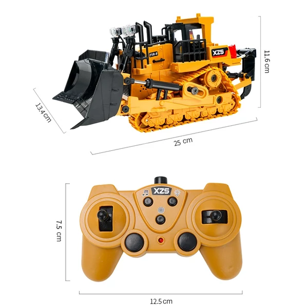 1:24 2,4G 9CH RC buldózeres traktor teherautó