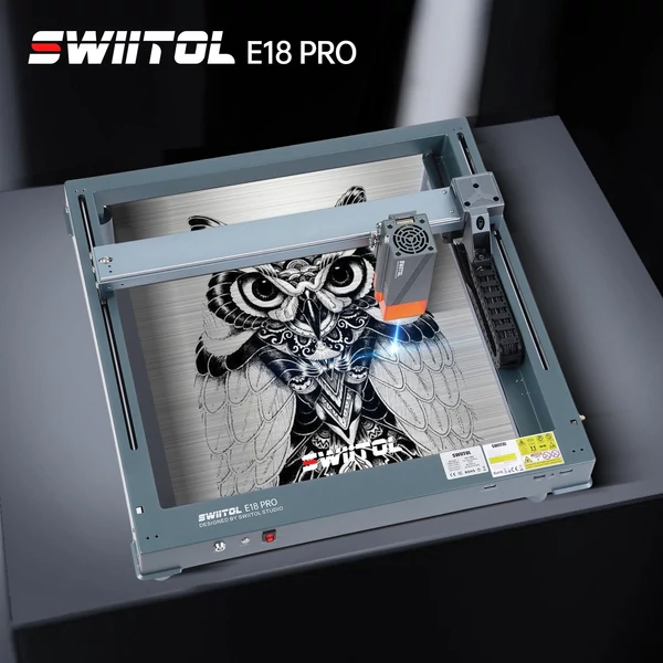 Swiitol E18 Pro 18W integrált szerkezetű lézergravírozó 36000mm/perc sebesség