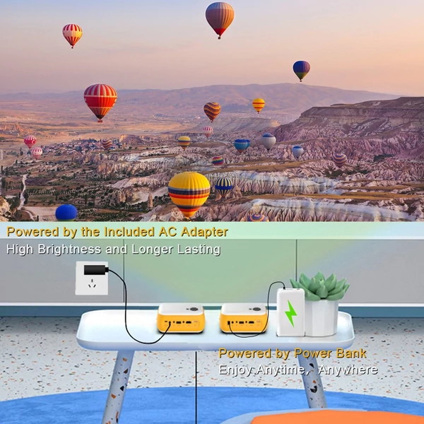 TransJee A10 Mini LCD LED projektor 1080P házimozi HD IN AV USB TF kártyanyílással, 3,5 mm-es audio kimeneti távirányítóval