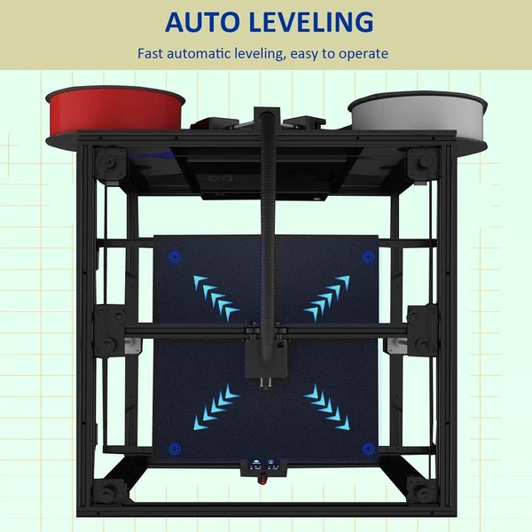 Zonestar Z9V5MK6 3D nyomtató továbbfejlesztett nyomtatási méret 300x300x400mm PLA/PLA+/PETG/ABS-hez