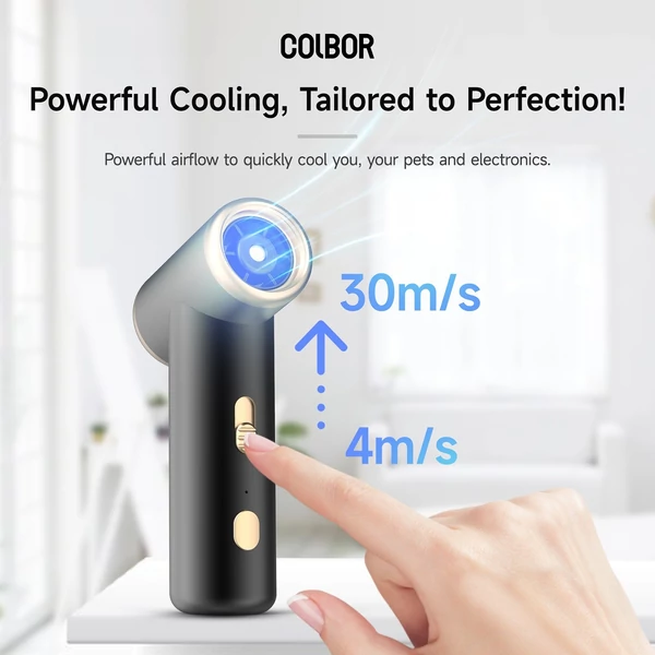COLBOR AirMaxx A1 60W elektromos mini porszívó ventilátor LED fénnyel