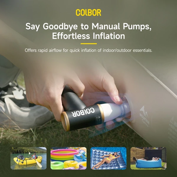 COLBOR AirMaxx A1 60W elektromos mini porszívó ventilátor LED fénnyel