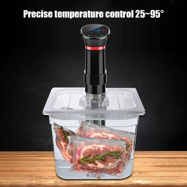 Sous Vide gépi merülő keringető 1100 watt LCD digitális kijelző, pontos hőmérséklet és időszabályozás vízálló precíziós tűzhely