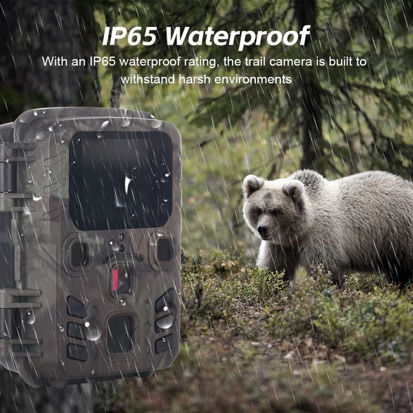 Mini 24MP 1080P infravörös LED mozgásaktivált éjszakai látás vadászösvény kamera 0.3S Trigger sebességű vízálló (WiFi nélküli verzió)