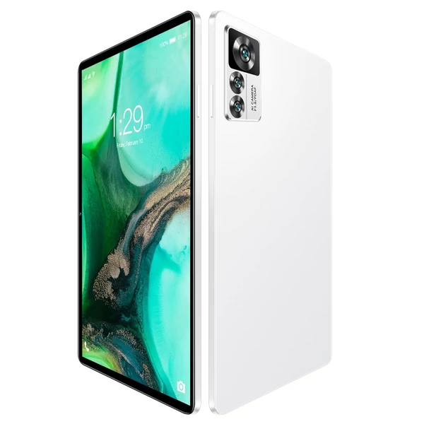 10,1 hüvelykes táblagép 8 GB + 256 GB 5G MTK6797 nagy tisztaságú képernyő BT5.0 7000 mAh akkumulátor - Ezüst