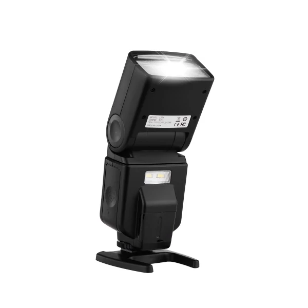 Andoer univerzális vaku Speedlite GN40 állítható LED-es töltőfény a fényképezőgépen lévő vaku konzollal