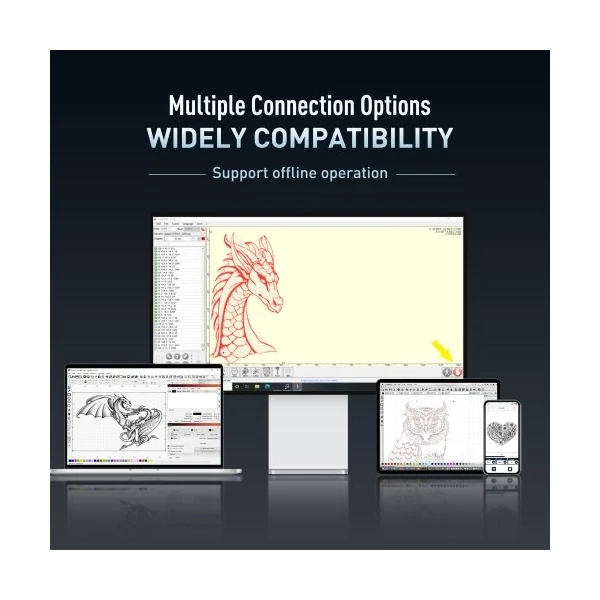 Swiitol C24 Pro 24 W lézergravírozó 400x400 mm-es méhsejt munkaasztallal és 8 db magasra emelt talpbetéttel