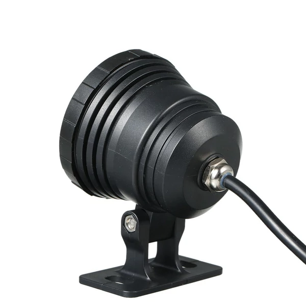 AC/DC 12V 10W RGB víz alatti könnyű merülőlámpa távirányítóval - Fekete