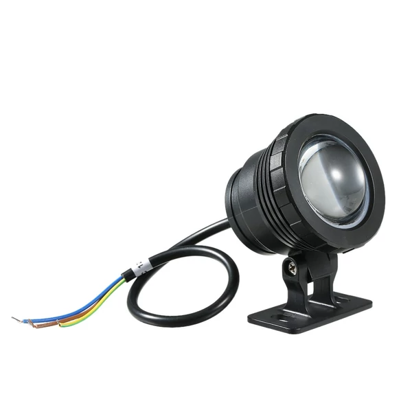 AC/DC 12V 10W RGB víz alatti könnyű merülőlámpa távirányítóval - Fekete