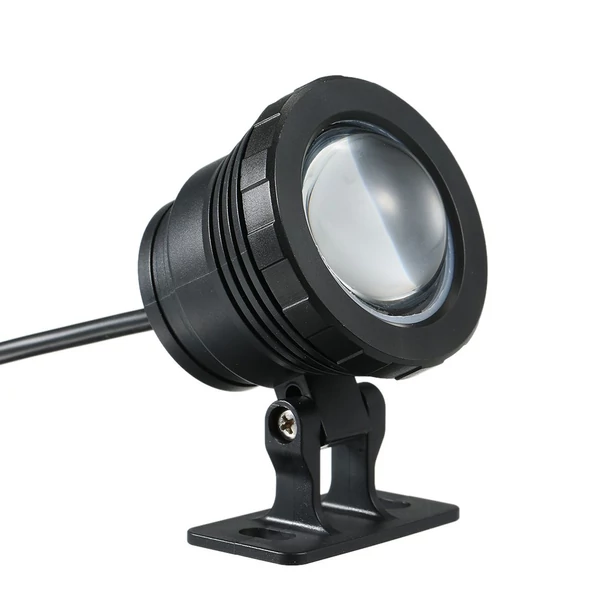 AC/DC 12V 10W RGB víz alatti könnyű merülőlámpa távirányítóval - Fekete