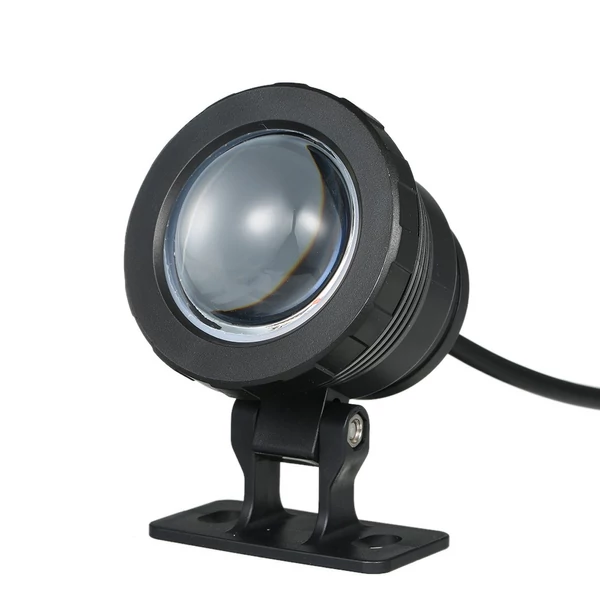 AC/DC 12V 10W RGB víz alatti könnyű merülőlámpa távirányítóval - Fekete