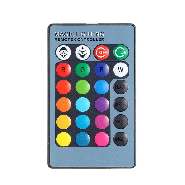 AC/DC 12V 10W RGB víz alatti könnyű merülőlámpa távirányítóval - Fekete