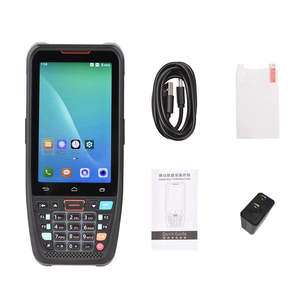 Android 10.0 kézi terminál PDA leltár gép 3GB+32GB szabványos konfigurációs 800W HD hátlapi kamera WIFI+BT+4G Támogatja az 1D/2D vonalkód-leolvasót