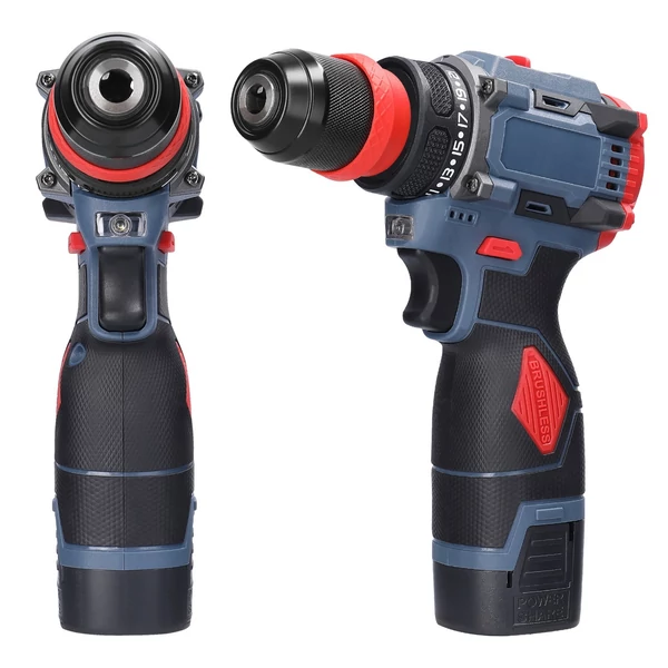 16,8 V 2 az 1-ben elektromos lítium fúrócsavarhúzó, 45 Nm nyomaték (2 akkumulátor)