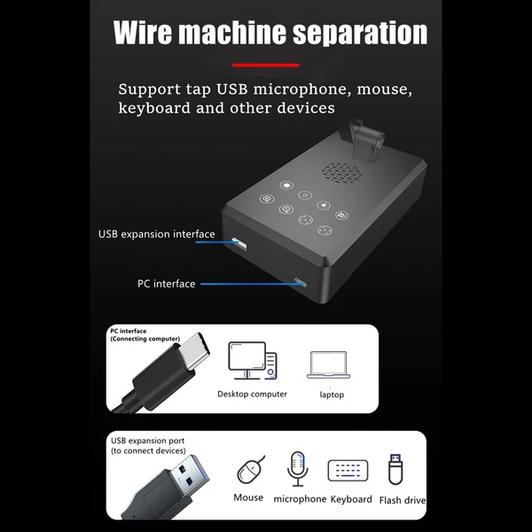 4K USB dokumentumkamera 16MP webkamera - Fekete