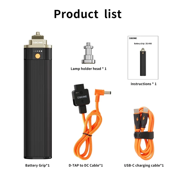 ZGCINE ZG-H90 Univerzális akkumulátoros Power Bank fogantyú 88,8Wh