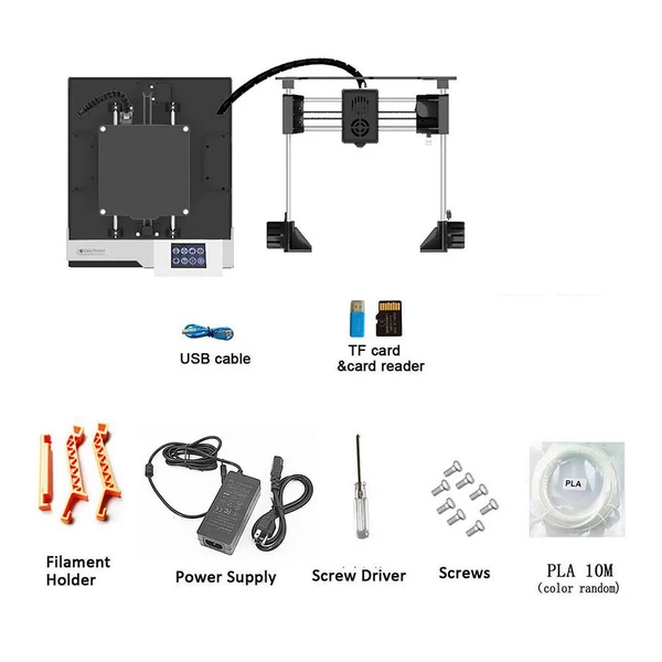 EasyThreed K8 3D nyomtató FDM 150x150x150mm nyomtatási méret kezdőknek 10 m-es PLA mintaszálas