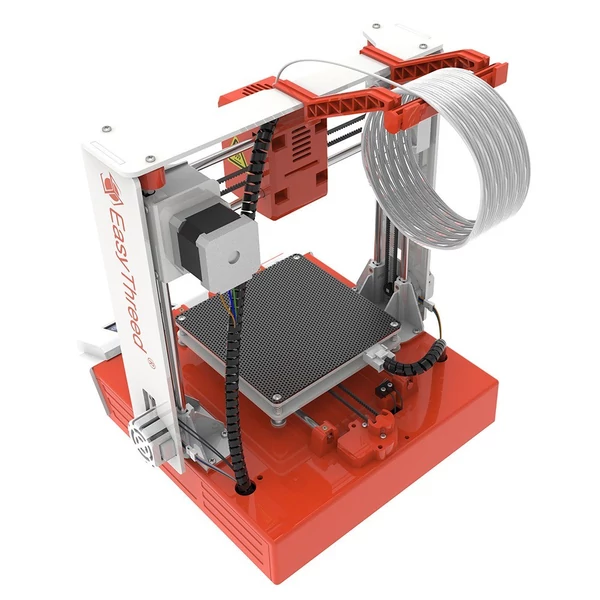 EasyThreed K6 Plus 3D nyomtató FDM 150x150x150mm nyomtatási méret kezdőknek 10 m-es PLA mintaszálas - Narancs