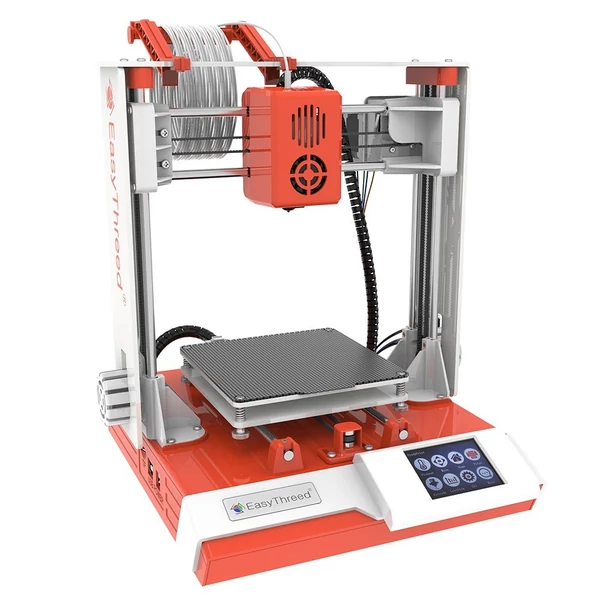 EasyThreed K6 Plus 3D nyomtató FDM 150x150x150mm nyomtatási méret kezdőknek 10 m-es PLA mintaszálas - Narancs