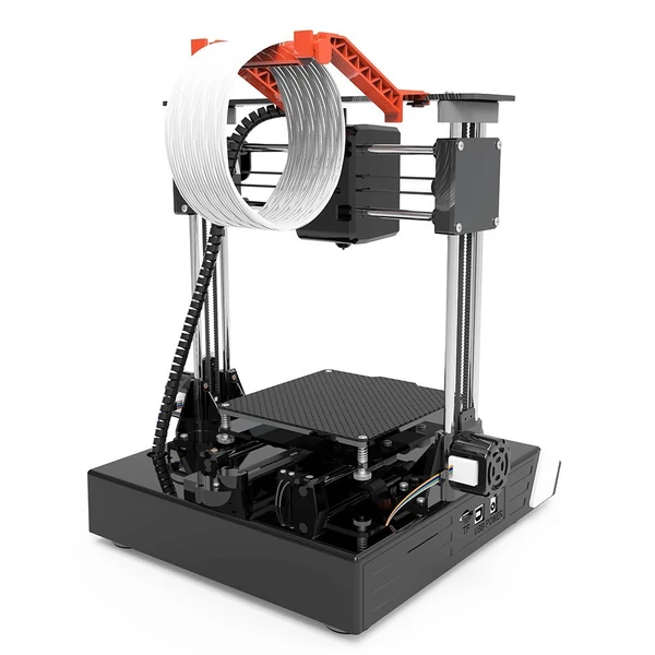 EasyThreed K6 3D nyomtató FDM 150x150x150 mm nyomtatási méret kezdőknek 10 m-es PLA mintaszálas - Fekete
