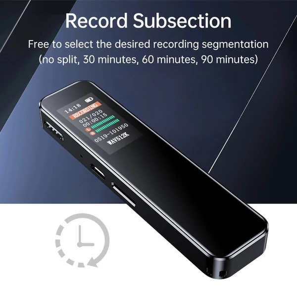 Digitális hangrögzítő fülhallgatóval (64 GB)