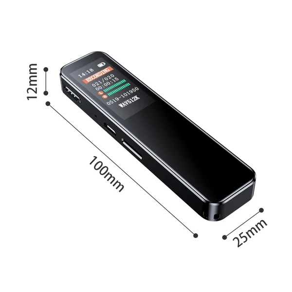 Digitális hangrögzítő fülhallgatóval (64 GB)